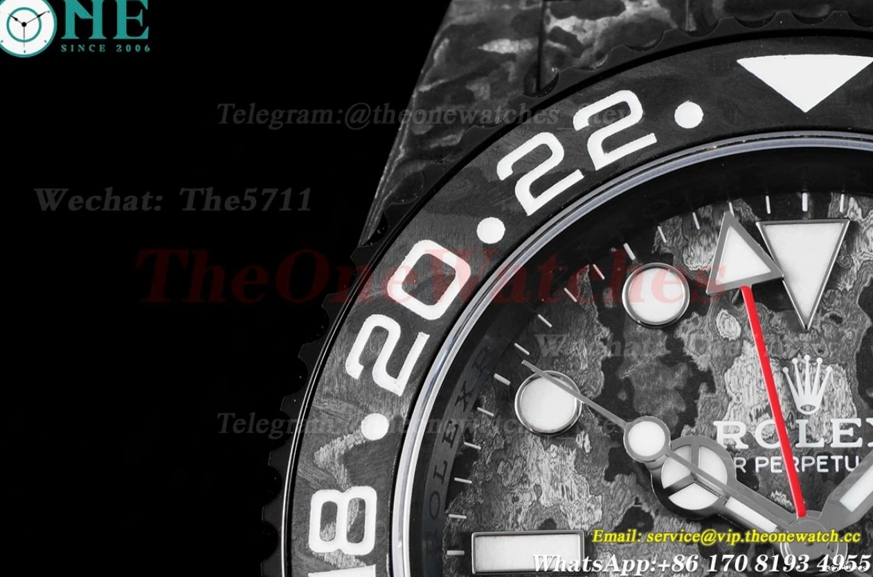 Black NY VR3186 VSF Master II Dial Textured Carbon GMT DIW 1229